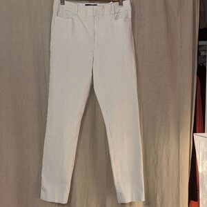 Slim Fit White and Light black Pinstripe Pants